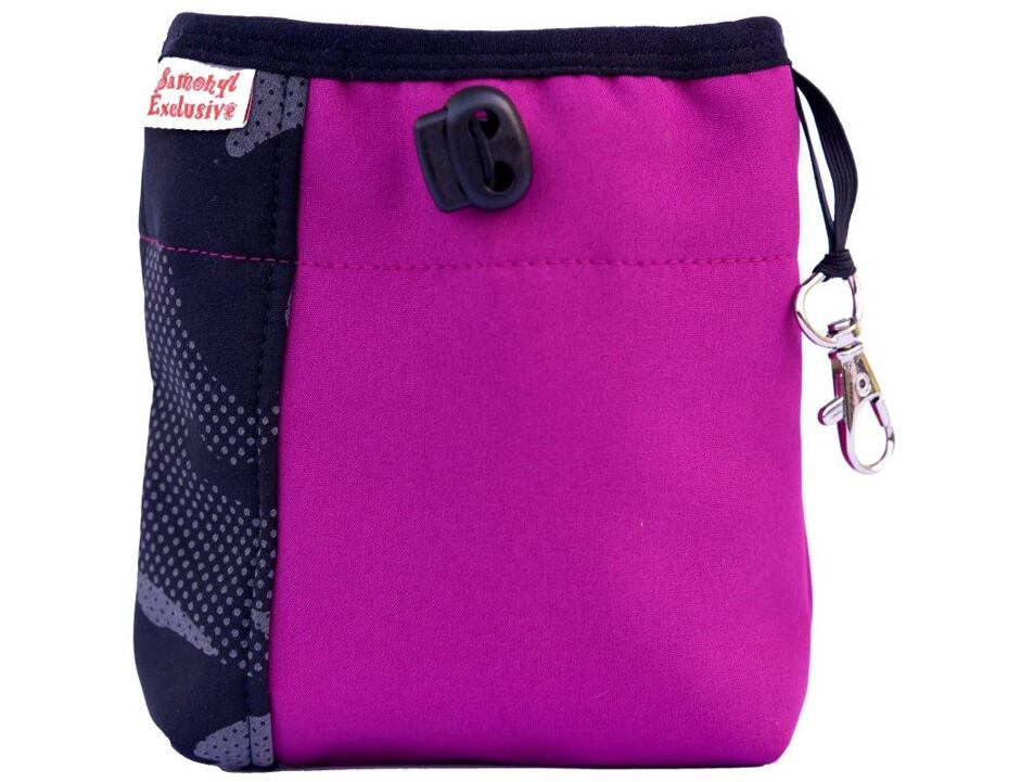 Pamlskovník softshell Splendor 15x15cm army-bordó