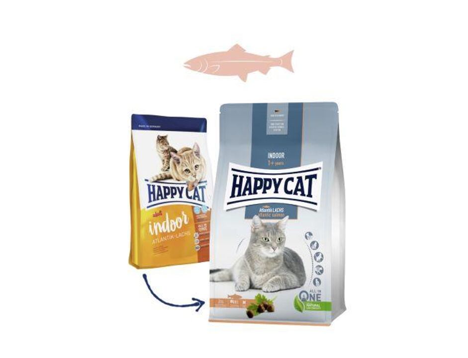 Happy Cat Indoor Atlantik-Lachs / Losos