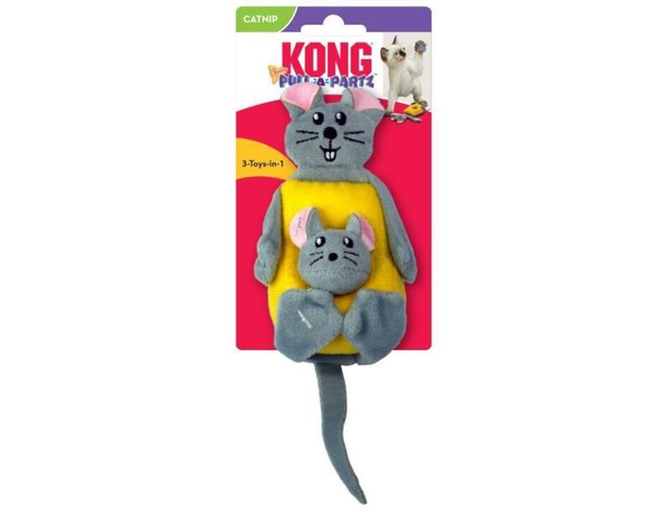 Hračka KONG Cat Pull-A-Partz myš a sýr