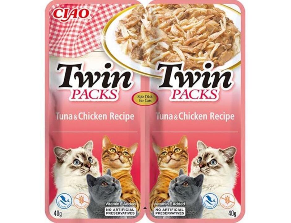 Inaba Twin Packs cat tuňák & kuře 80g