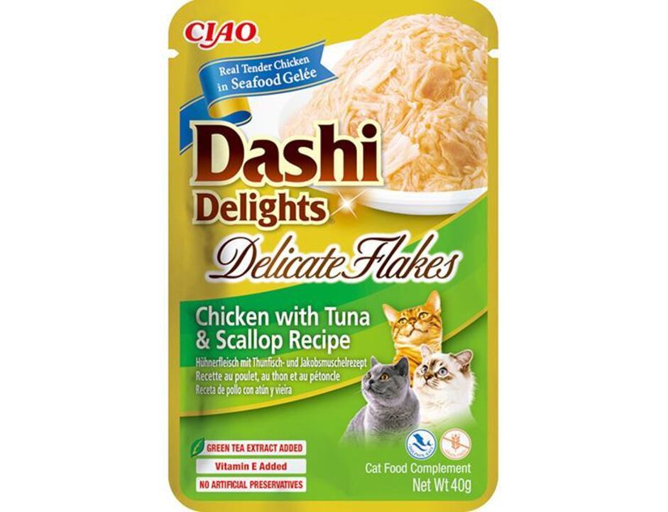 Inaba Dashi Delicate kuře,tuňák,hřebenatka 40 g