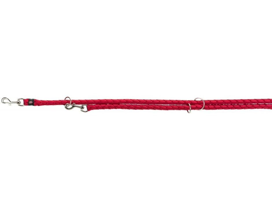 TRIXIE Vodítko CAVO kulaté prodlužovací S-M 2m/12 mm - červená