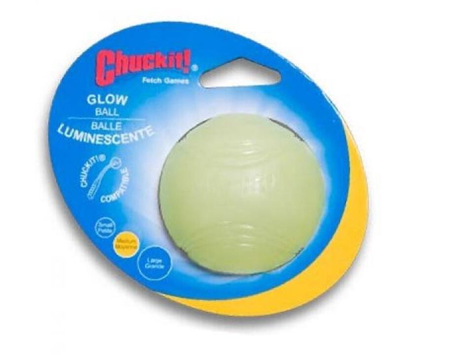 Chuckit Míček svítící Glow střední 6,5 cm 1 ks