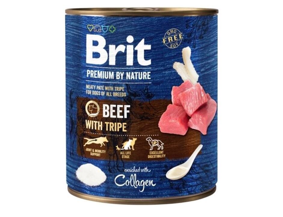Brit Premium Dog by Nature konz Beef & Tripes 800g