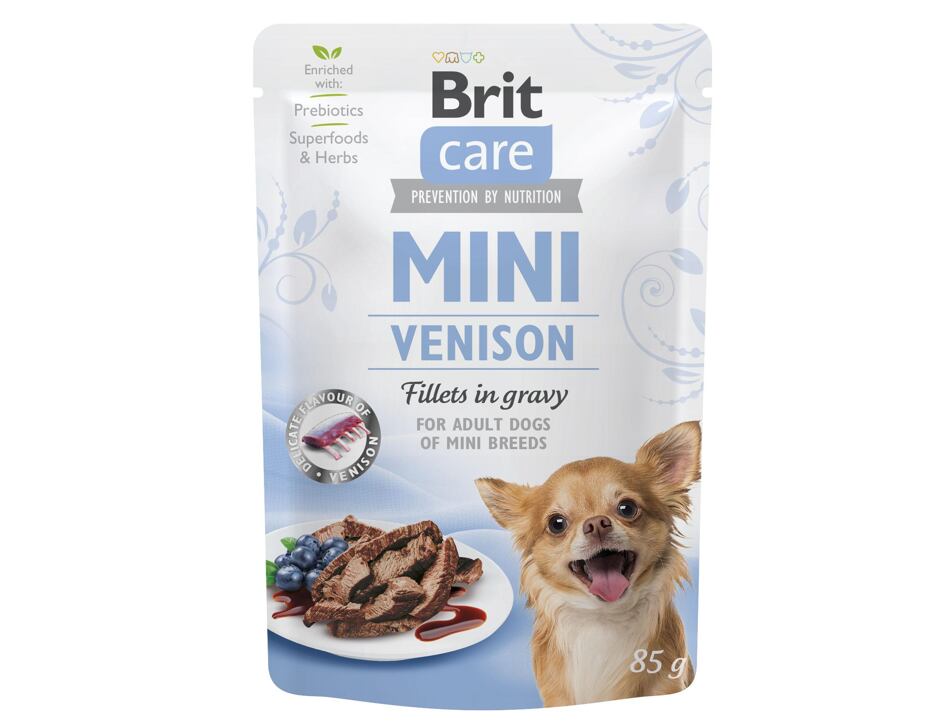 Brit Care Dog Mini Venison fillets in gravy 85g