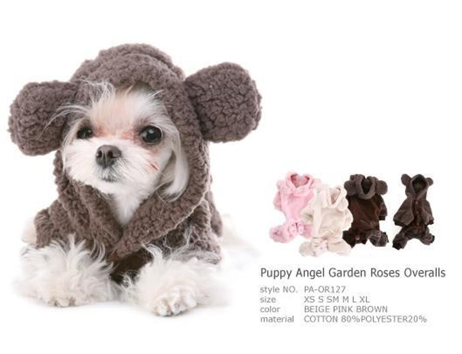 Puppy Angel kombinéza Garden Roses Overalls hnědá