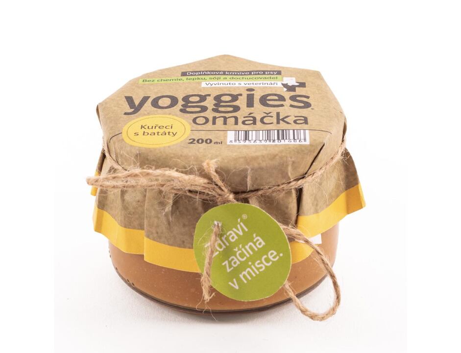 Yoggies Omáčka s kuřecím, batáty a bylinkami 200ml
