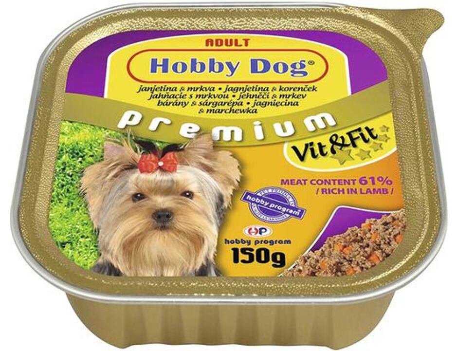 HobbyDog jehněčí/mrkev 150g