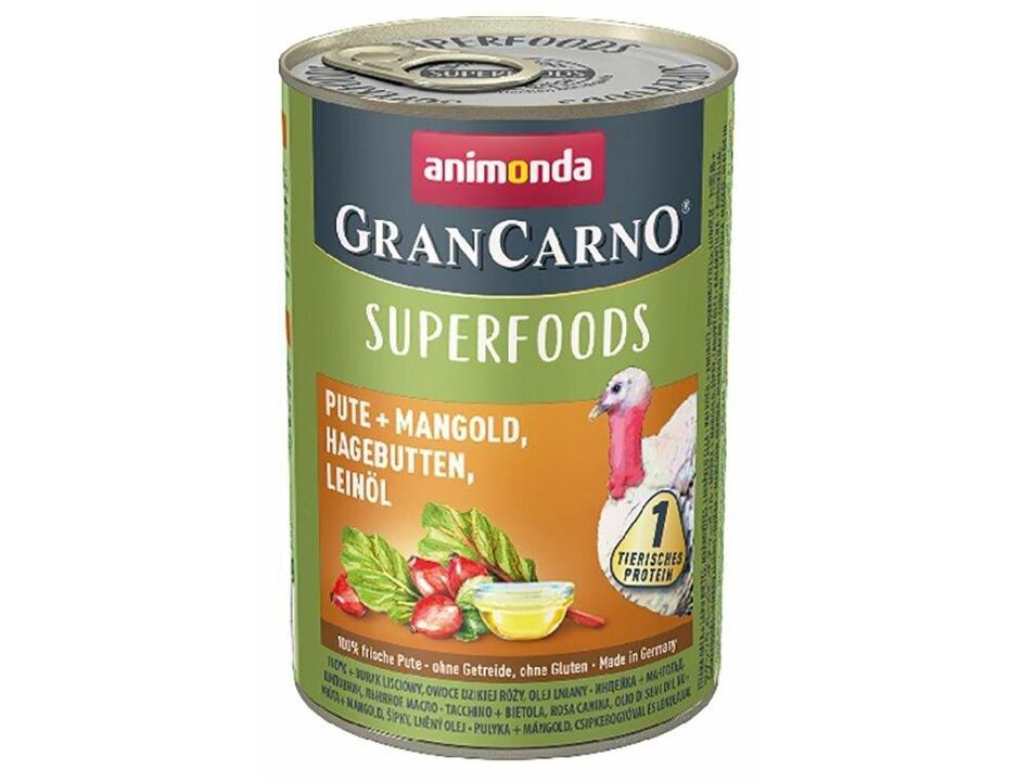 GRANCARNO Superfoods krůta,mangold,šípky,lněný olej 400 g