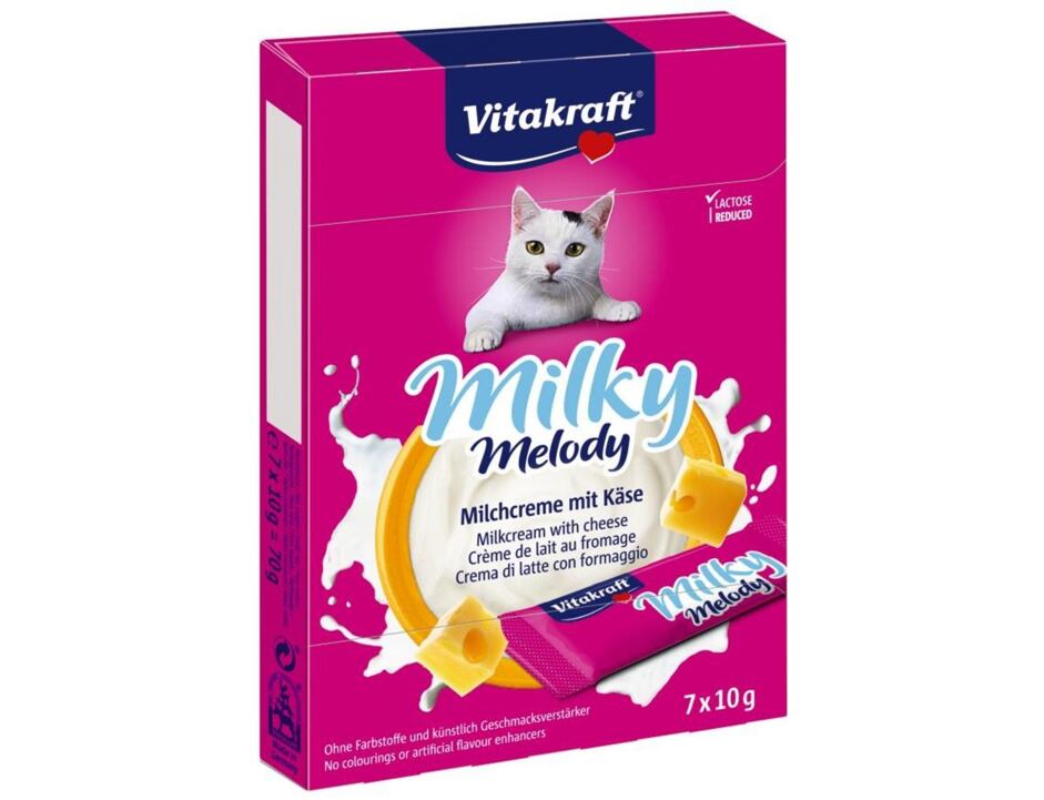 Vitakraft Milky melody - mléčný krém se sýrem 70 g