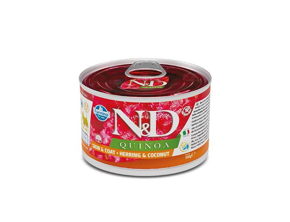 N&D DOG QUINOA Adult Herring & Coconut Mini 140g