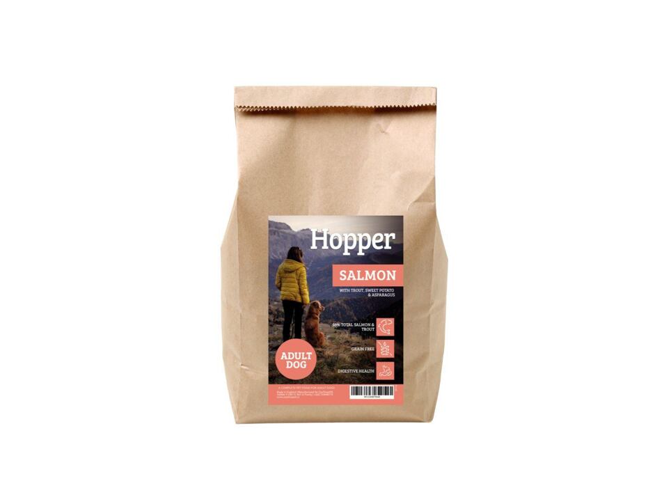 Hopper GF Adult Salmon with Trout, Sweet potato & Asparagus